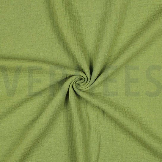 DOUBLE GAUZE GOTS OLD LIME #7