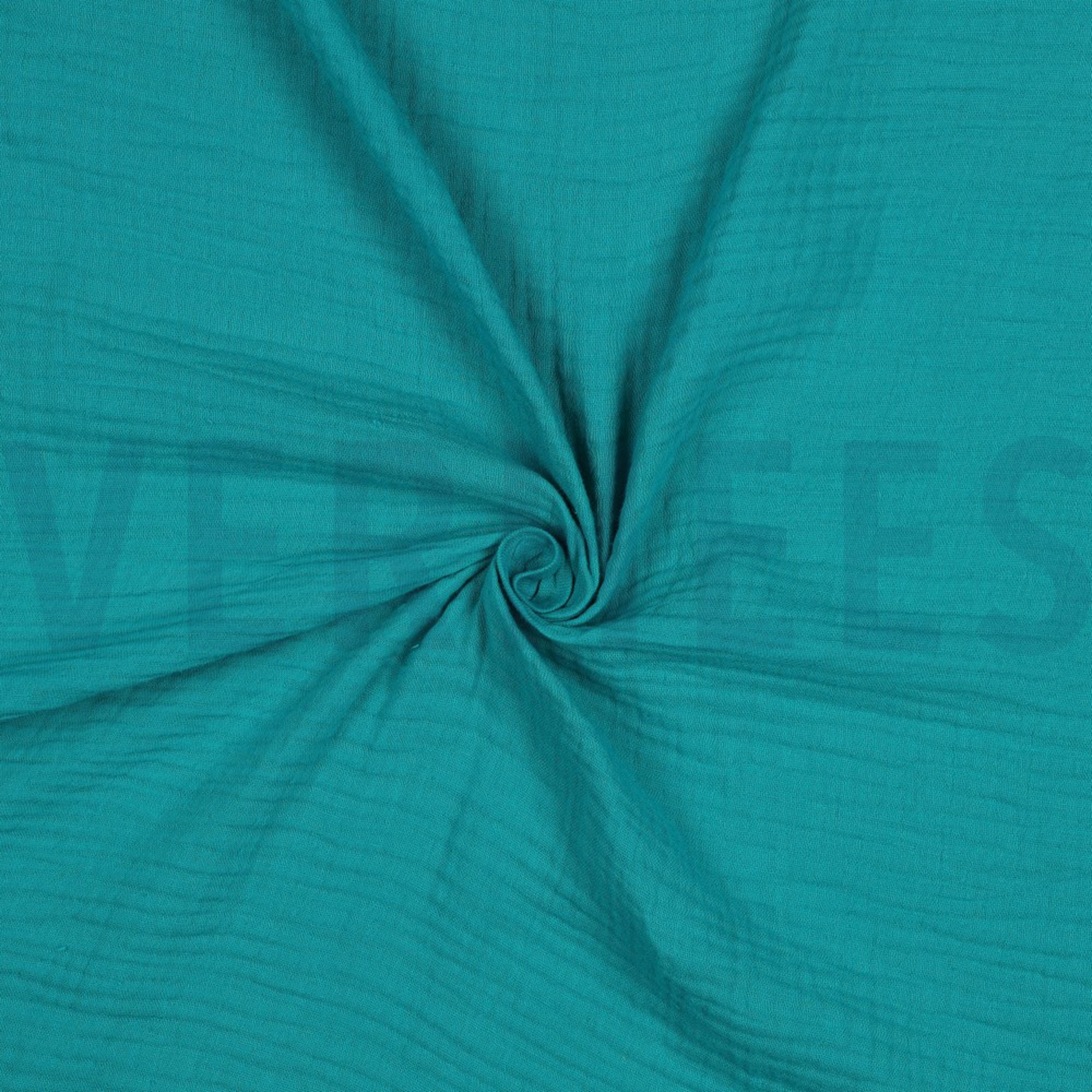 DOUBLE GAUZE GOTS TEAL (high resolution) #3