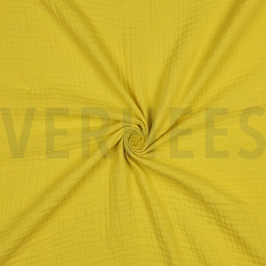 DOUBLE GAUZE GOTS BANAAN GEEL #7