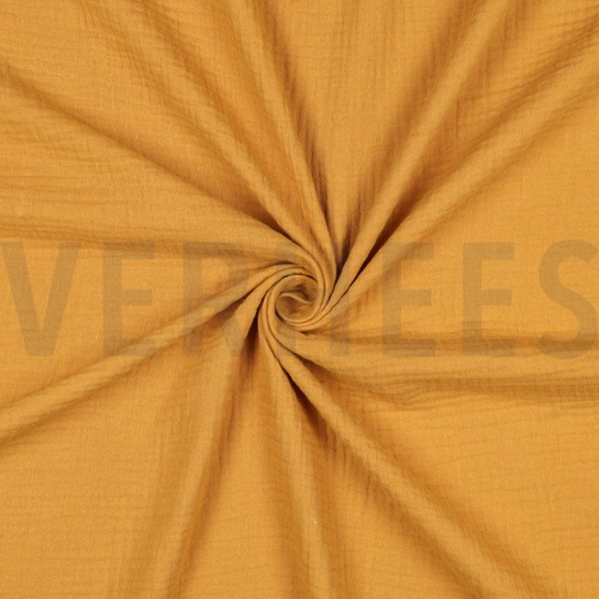 DOUBLE GAUZE GOTS DARK OCHRE #7