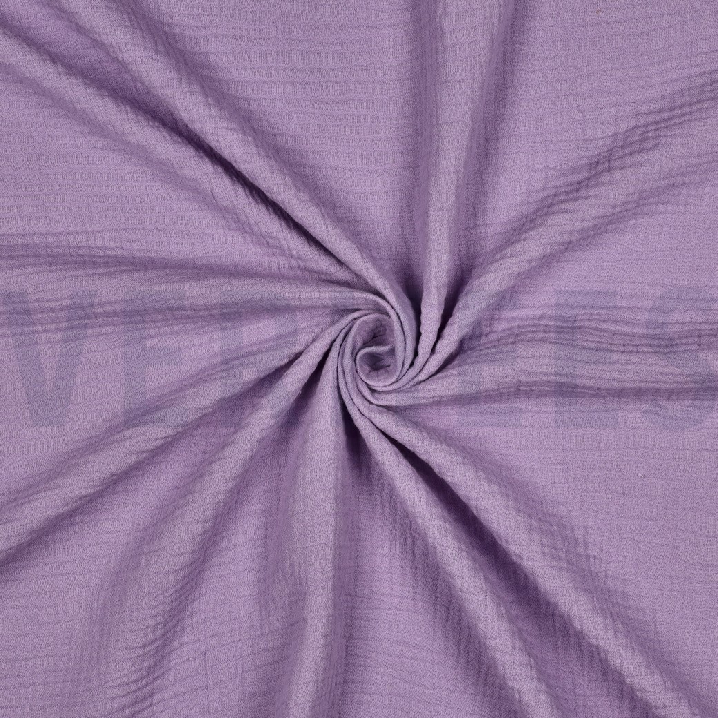 DOUBLE GAUZE GOTS DARK LILAC #3