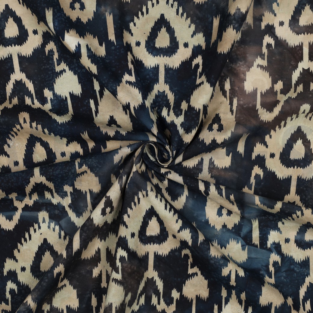 HANDCRAFTED BATIK COTTON NAVY #3