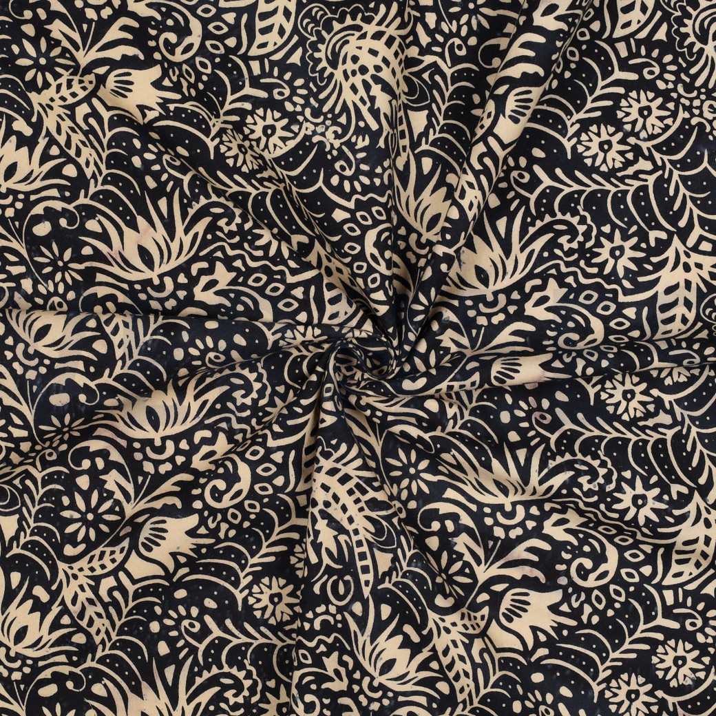 HANDCRAFTED BATIK COTTON NAVY #3