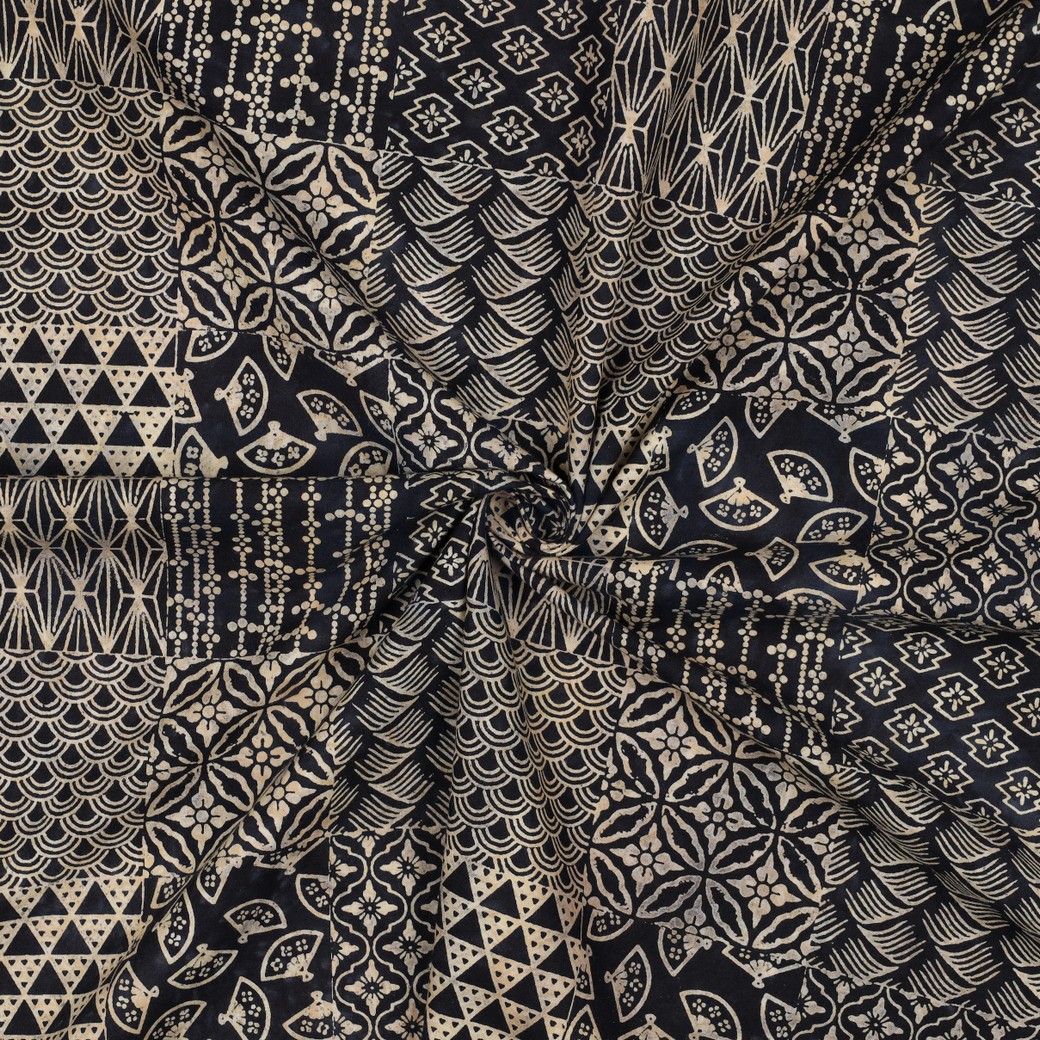 HANDCRAFTED BATIK COTTON NAVY #3