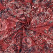 HANDCRAFTED BATIK COTTON DARK RED (thumbnail) #3