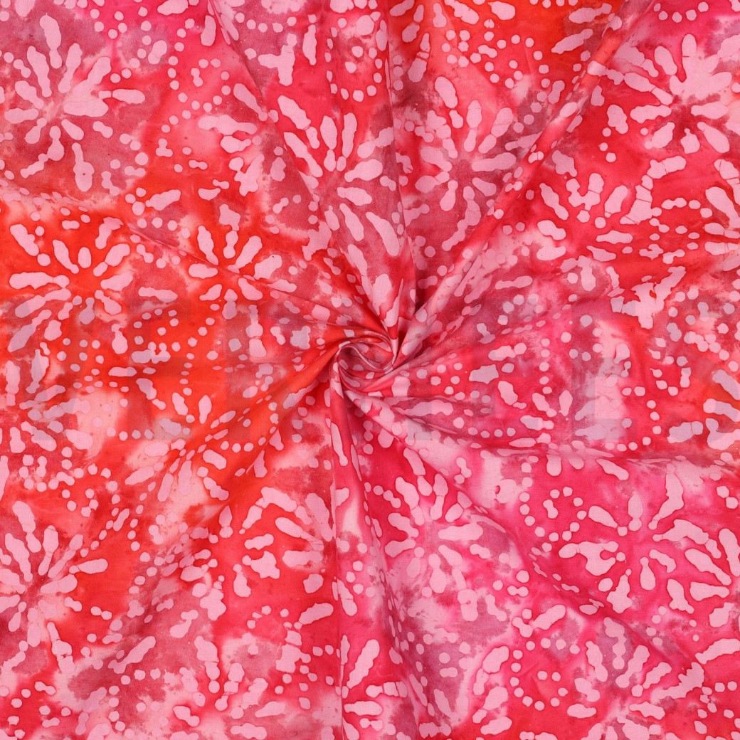 HANDCRAFTED BATIK COTTON CORAL #3