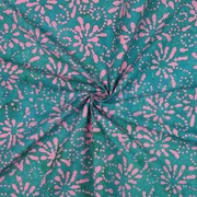 HANDCRAFTED BATIK COTTON TURQOISE (thumbnail) #3