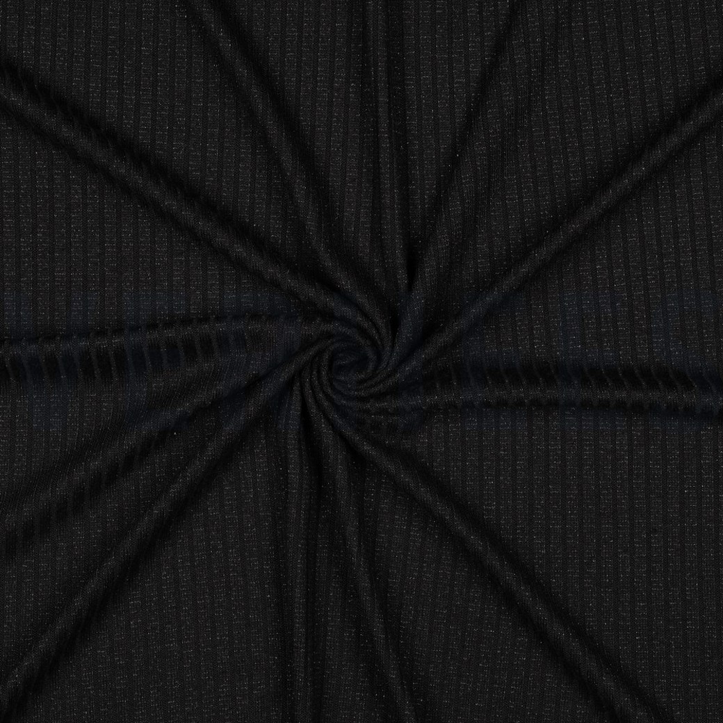 KNITTED LUREX BLACK SILVER LUREX #3