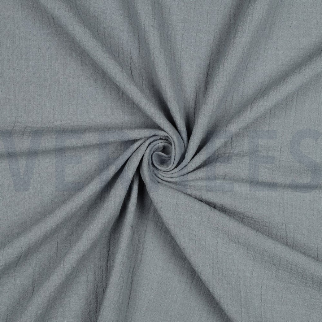 DOUBLE GAUZE SLUB BLUE #3