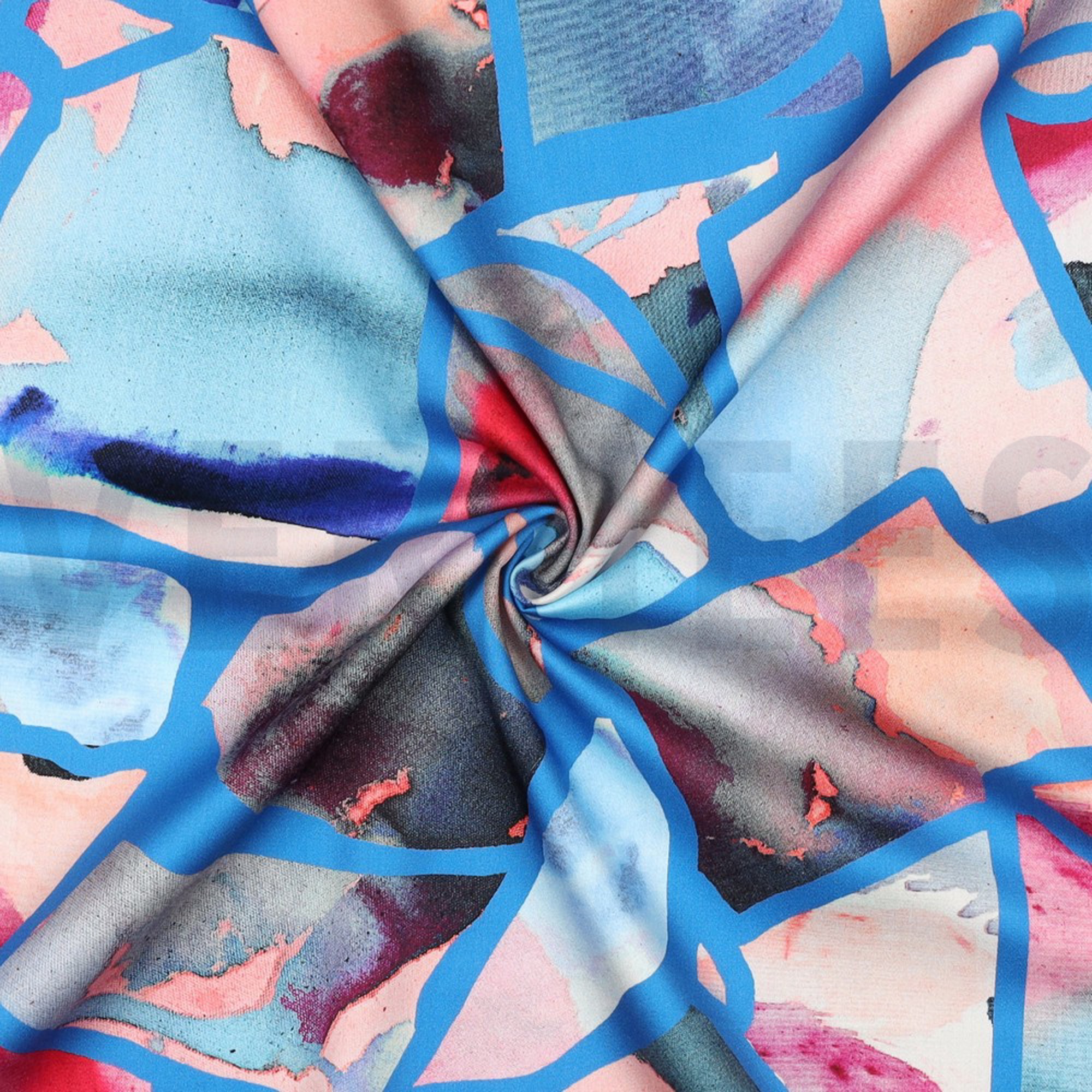 COTTON SATIN DIGITAL RESONATE NEON NERIDA HANSEN BLUE (high resolution) #3