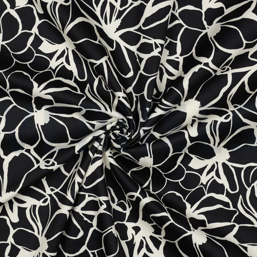 COTTON SATIN MAGNOLIA NERIDA HANSEN BLACK #3