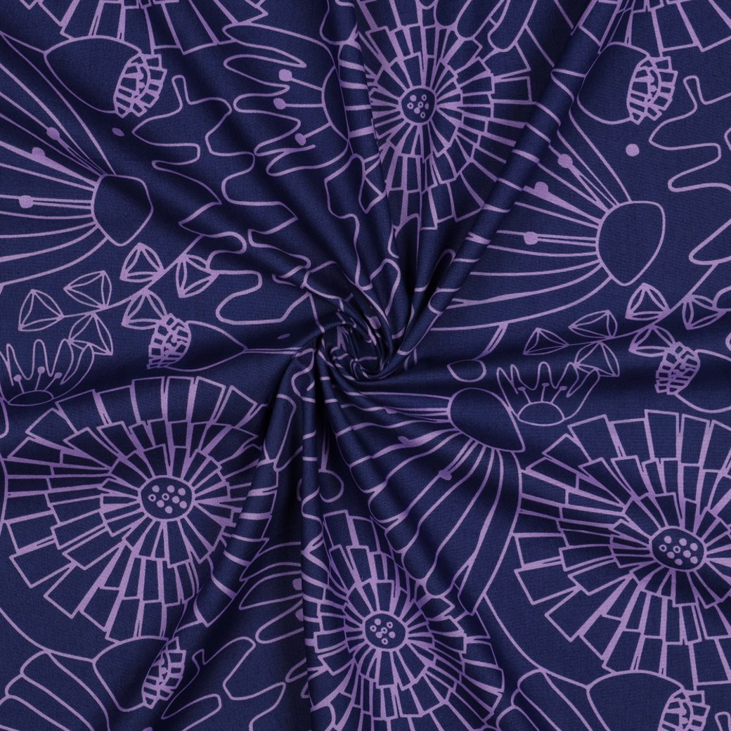 FINE POPLIN EDEN NERIDA HANSEN NAVY #3