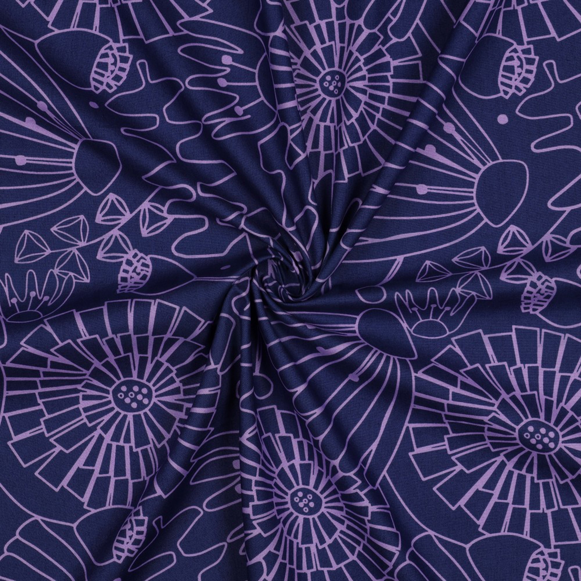 FINE POPLIN EDEN NERIDA HANSEN NAVY (high resolution) #3