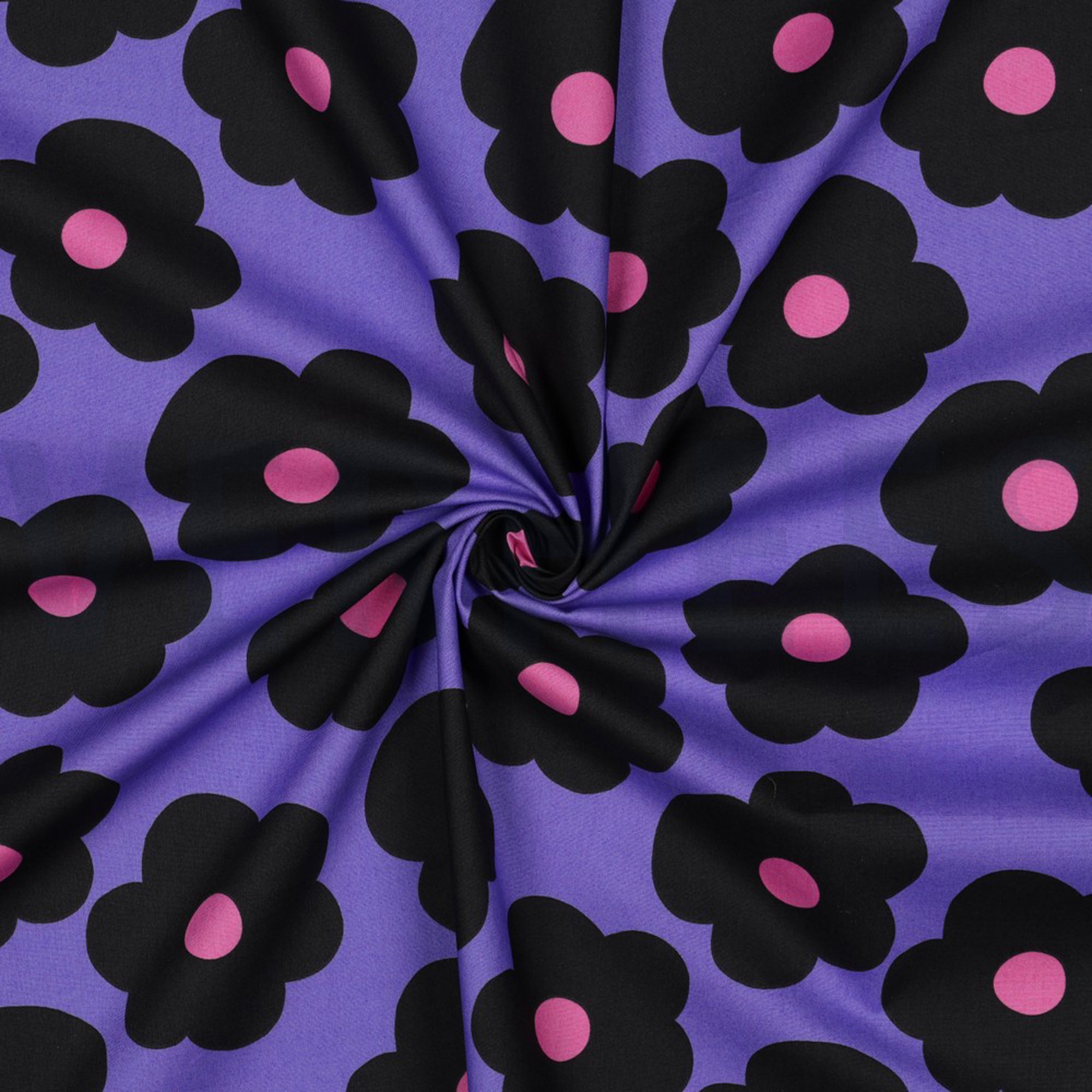 FINE POPLIN BIG FLOWER NERIDA HANSEN PURPLE (high resolution) #3