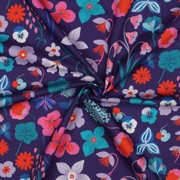 FINE POPLIN DIGITAL MEADOW FLOWER NERIDA HANSEN DARK PURPLE (thumbnail) #3