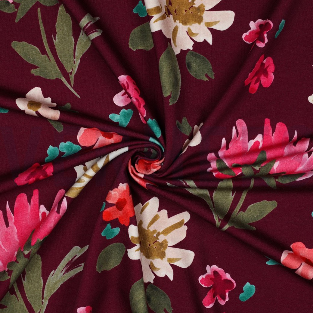 FRENCH TERRY DIGITAL COLETTE NERIDA HANSEN PLUM #3
