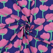 LENZING ECOVERO POPPIES NERIDA HANSEN ROYAL BLUE (thumbnail) #3