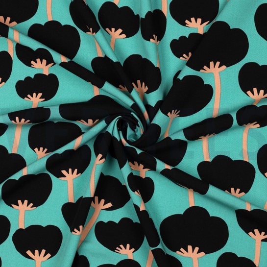 LENZING™ ECOVERO™ MOHNBLUMEN NERIDA HANSEN MEERBLAU #7