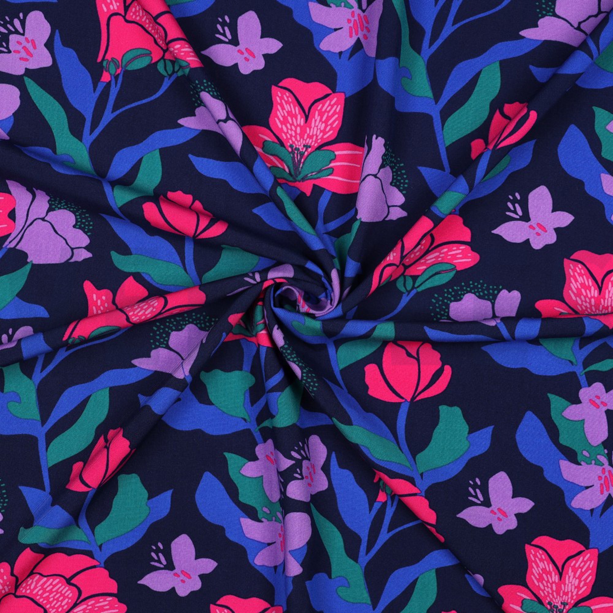 LENZING ECOVERO AMIRA FLORAL NERIDA HANSEN NAVY (high resolution) #3