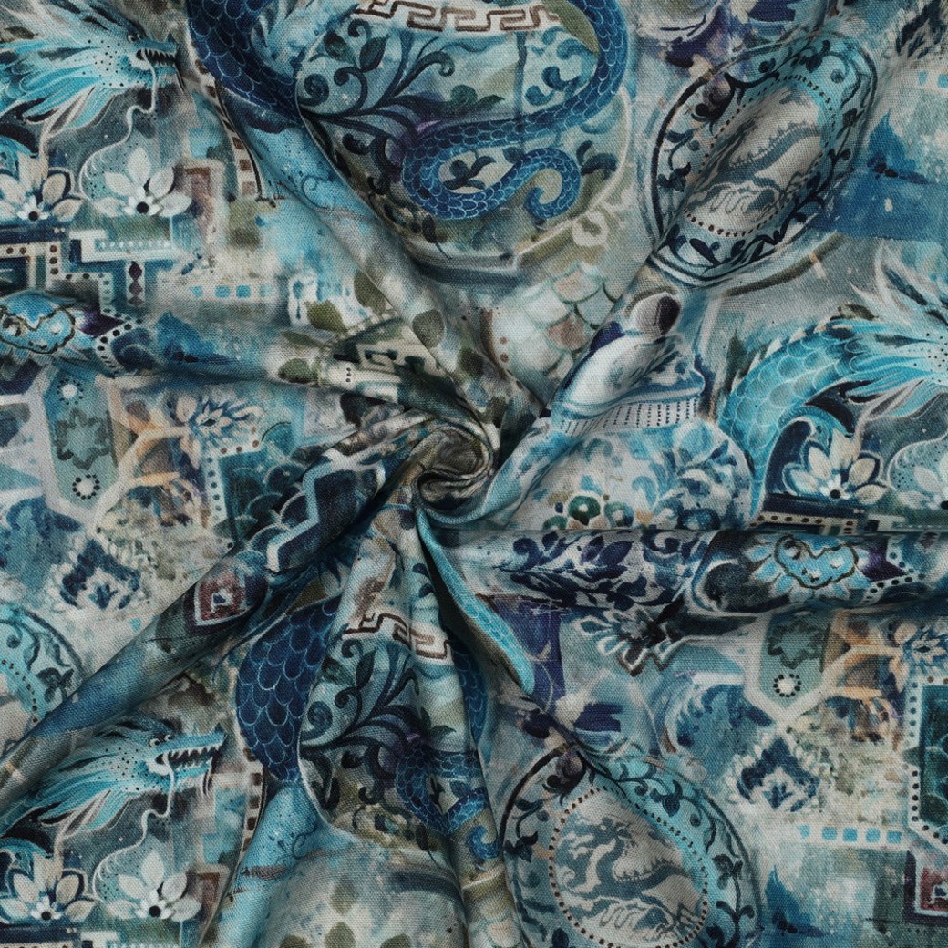 CANVAS DIGITAL ORIENTAL PETROL #3