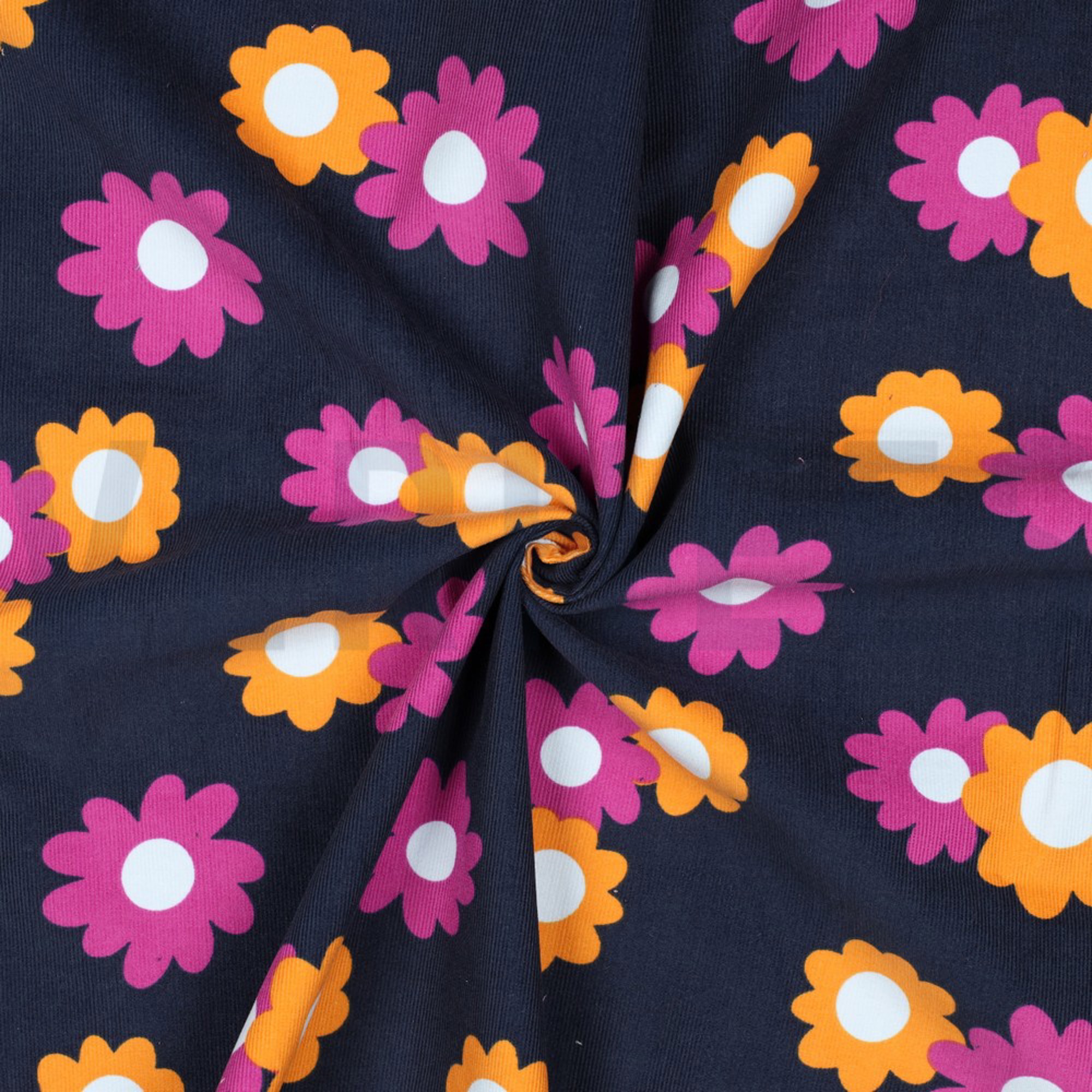 BABYCORD FLOWERS NAVY (high resolution) #3