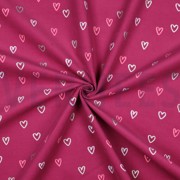 BABYCORD FOIL HEARTS FUCHSIA (thumbnail) #3
