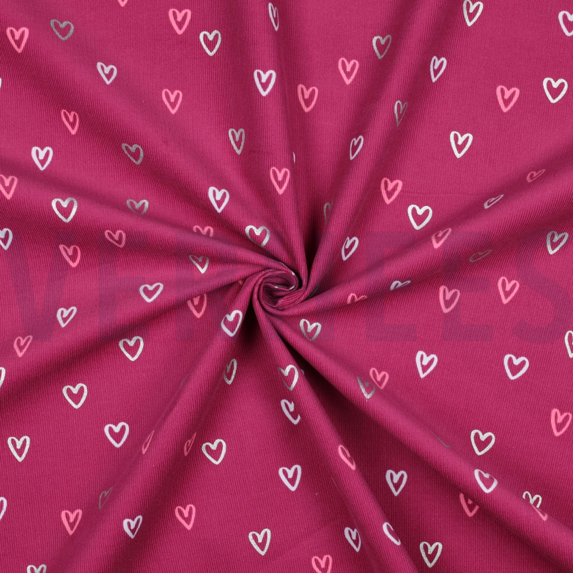 BABYCORD FOIL HEARTS FUCHSIA (high resolution) #3