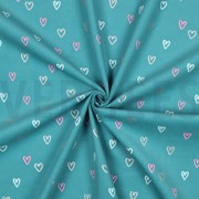 BABYCORD FOIL HEARTS PETROL (thumbnail) #3