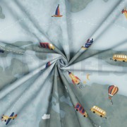 FINE POPLIN DIGITAL ADVENTURE MAP LIGHT BLUE (thumbnail) #3