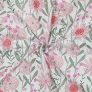 FINE POPLIN DIGITAL FLOWERS WHITE (thumbnail) #3