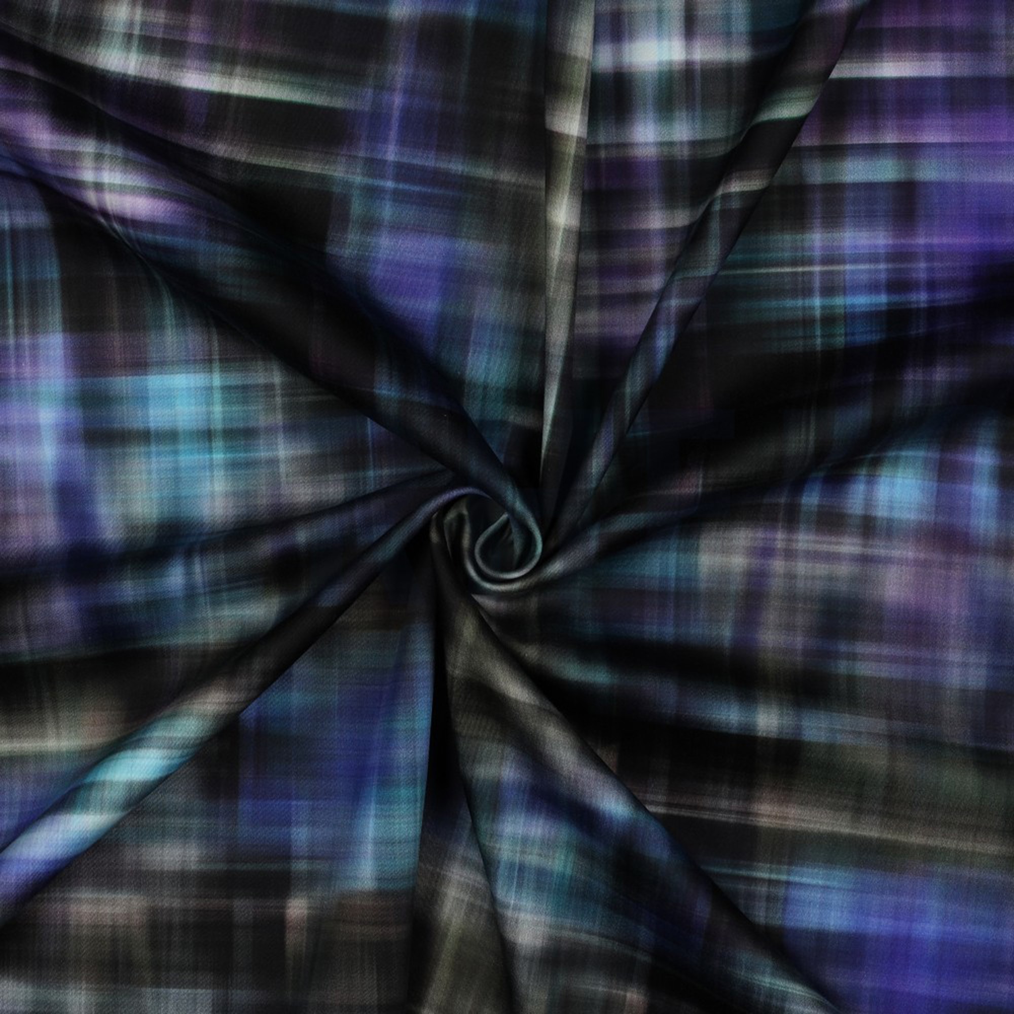 COTTON SATIN DIGITAL CHECK BLACK (high resolution) #3