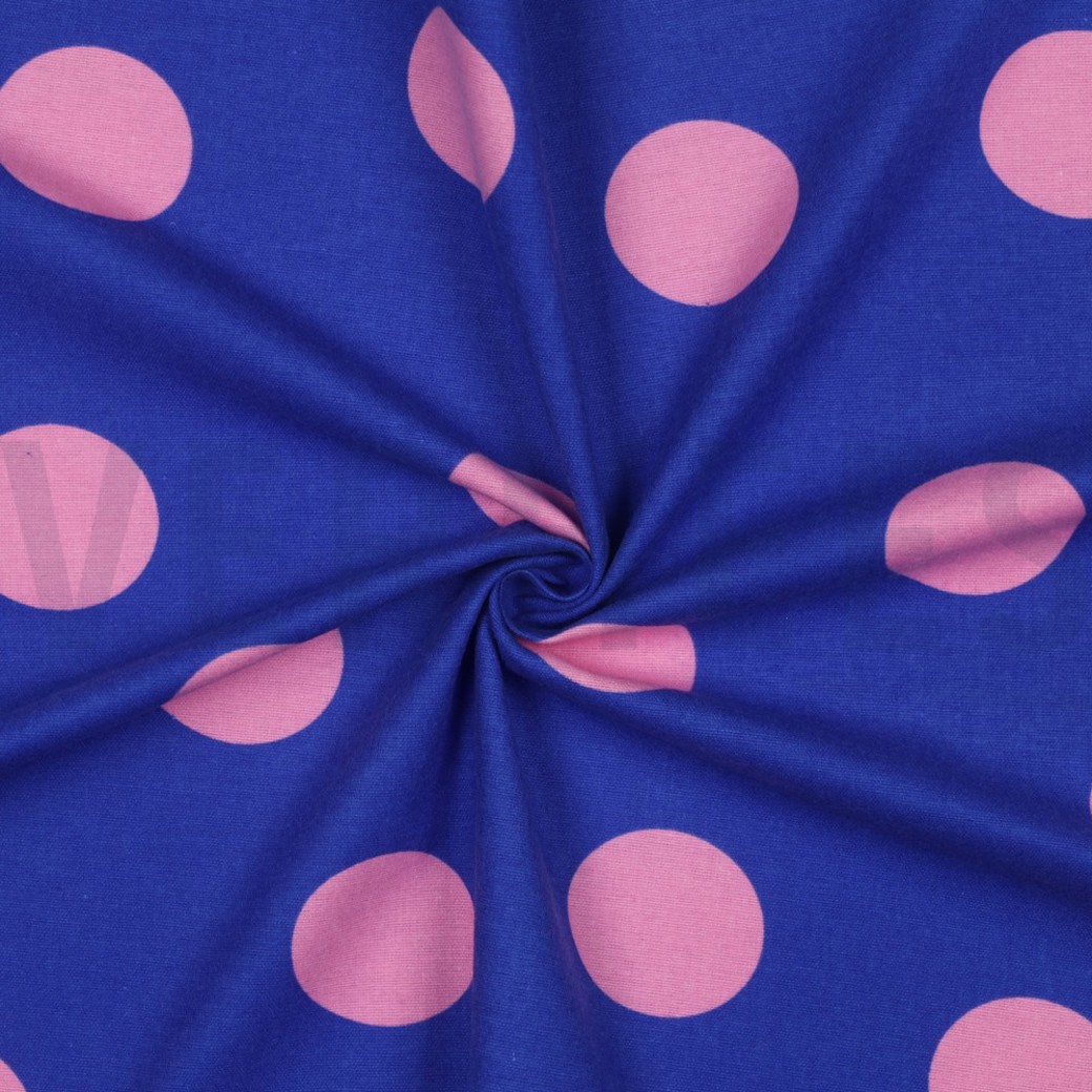 FLANNEL DOTS COBALT #3