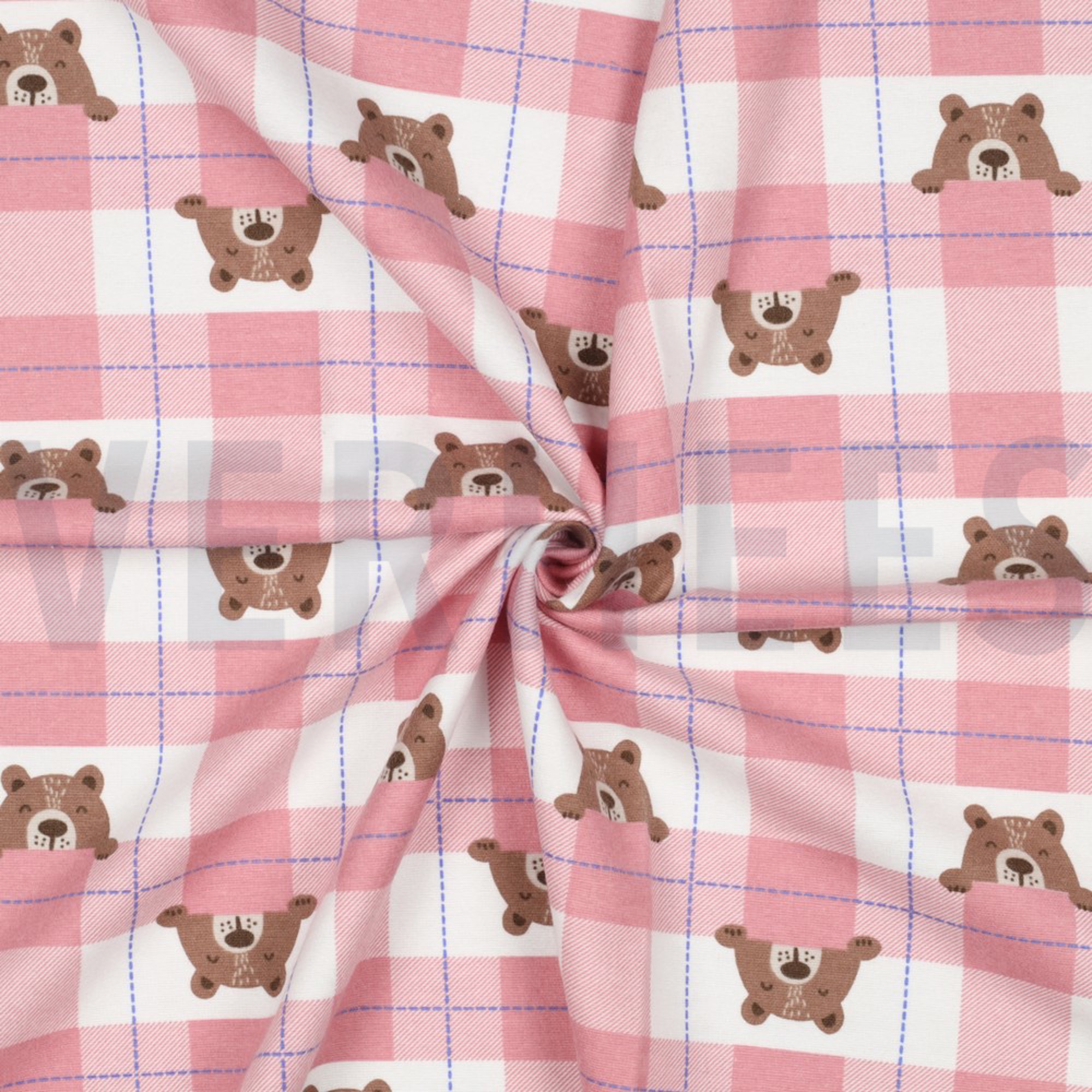 FLANNEL BEAR CHECK LIGHT PINK (high resolution) #3
