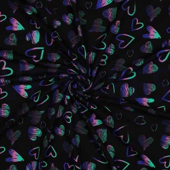 JERSEY DIGITAL HEARTS BLACK #7