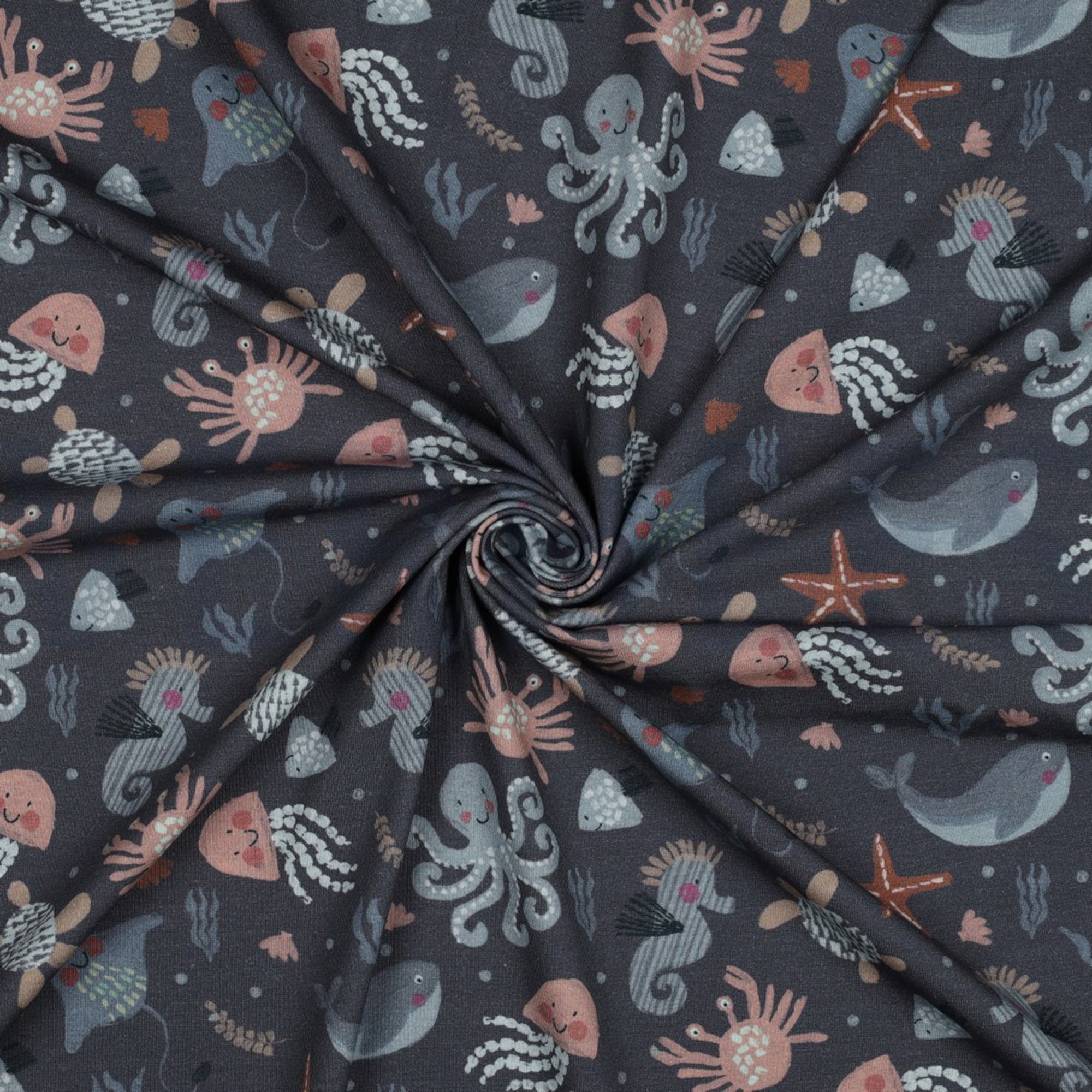 JERSEY DIGITAL OCEAN ANIMALS BLUE (high resolution) #3