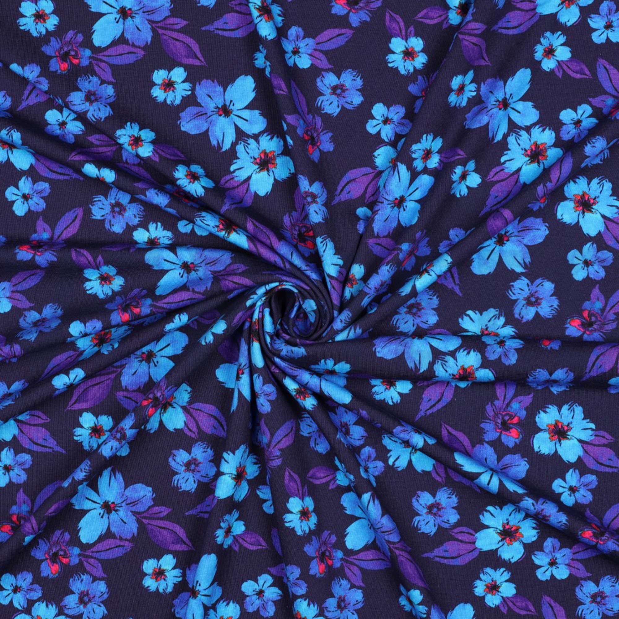 JERSEY DIGITAL FLOWERS BLUE / PURPLE (high resolution) #3