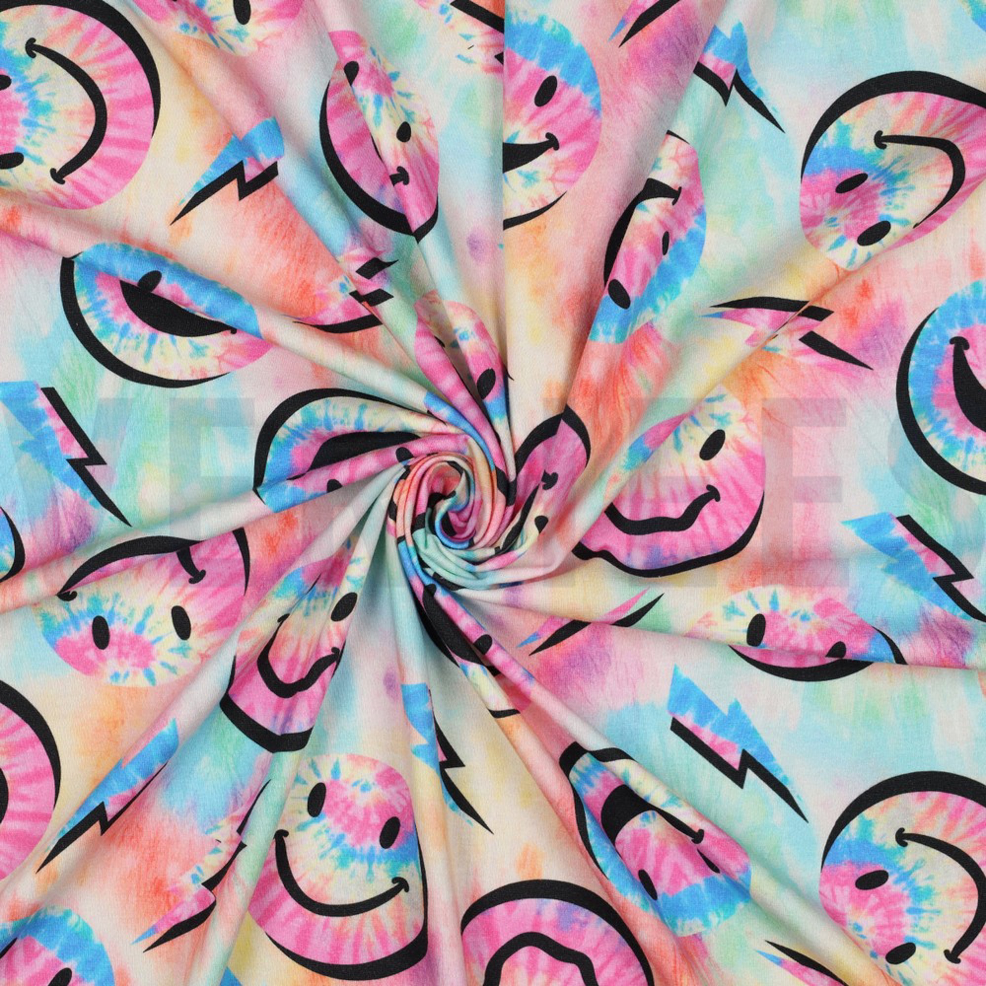JERSEY DIGITAL HAPPY FACES MULTICOLOUR (high resolution) #3