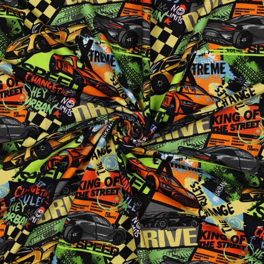 JERSEY DIGITAL FAST CARS MULTICOLOUR #7