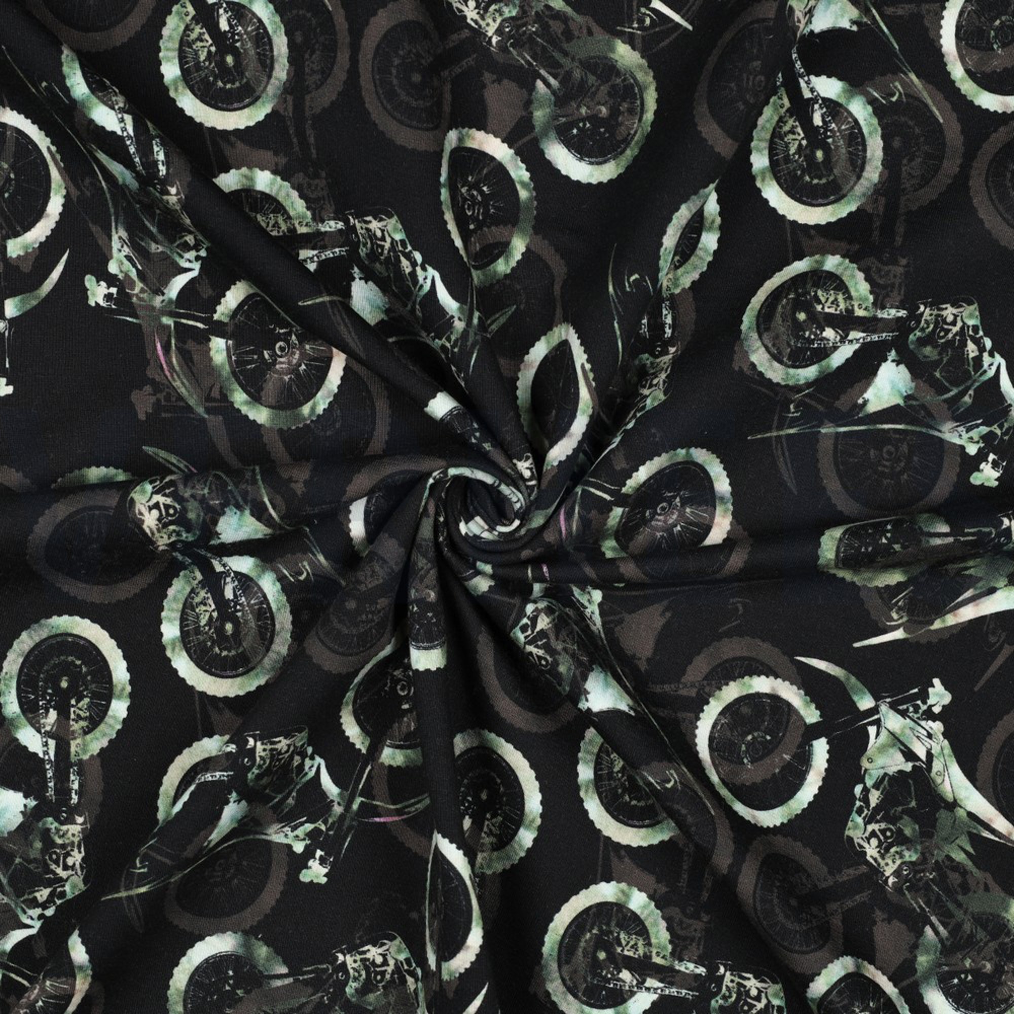 SWEAT DIGITAL DIRT BIKES BLACK / GREEN (high resolution) #3