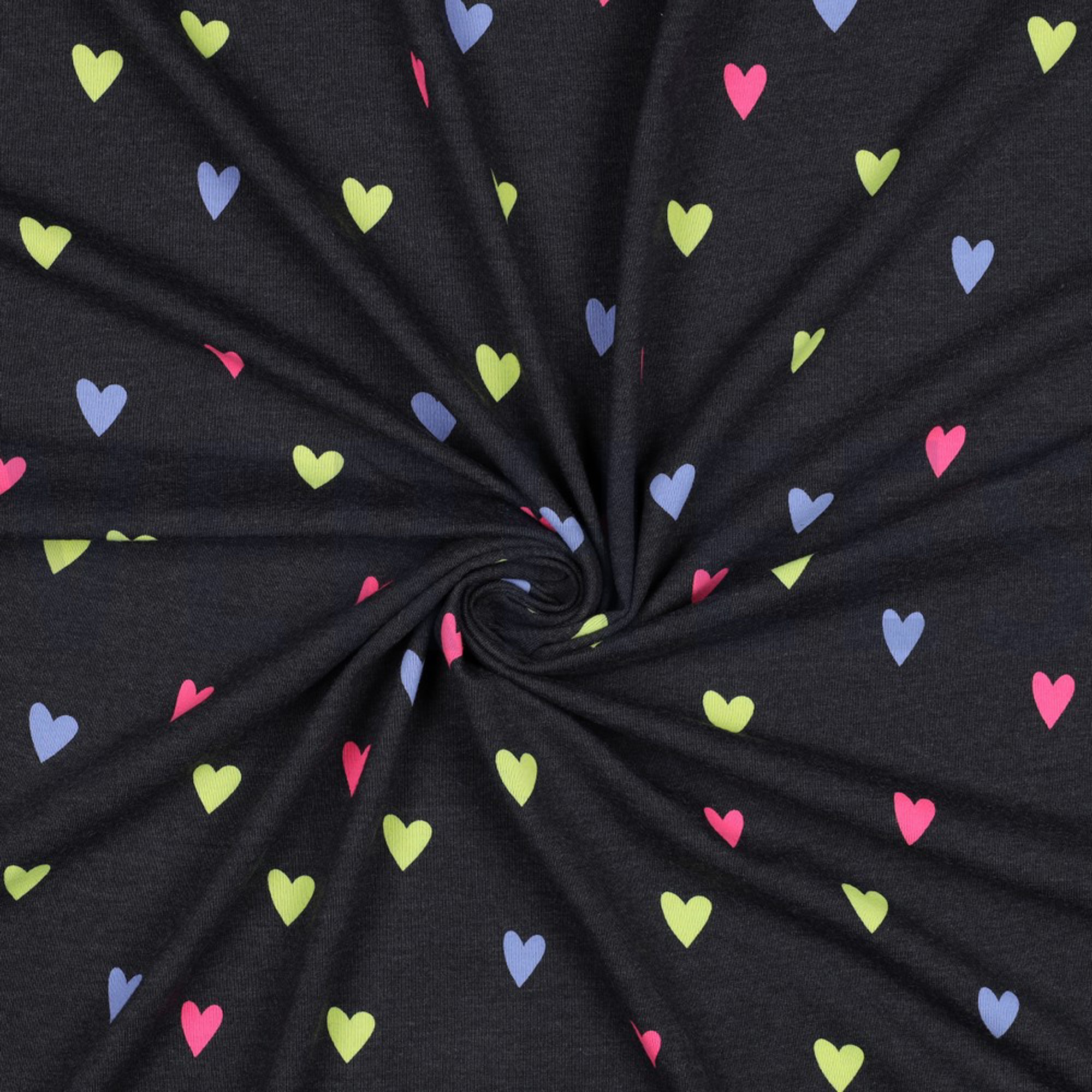 JERSEY MELANGE NEON HEARTS INDIGO MELANGE (high resolution) #3
