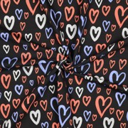 JERSEY GLITTER HEARTS BLACK (thumbnail) #3