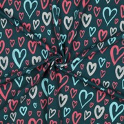 JERSEY GLITTER HEARTS PETROL (thumbnail) #3