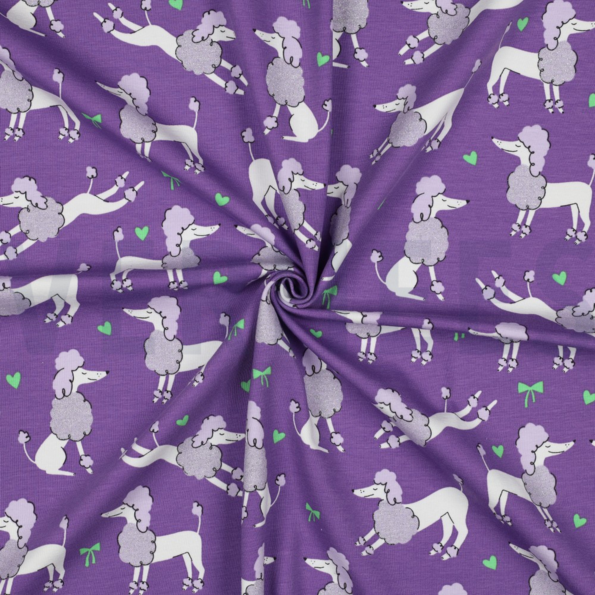 JERSEY GLITTER POODLES LAVENDER (high resolution) #3
