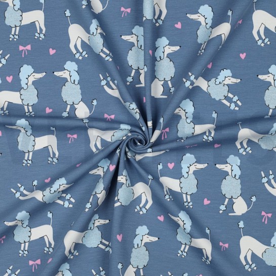 JERSEY GLITTER POEDELS JEANSBLAUW #7