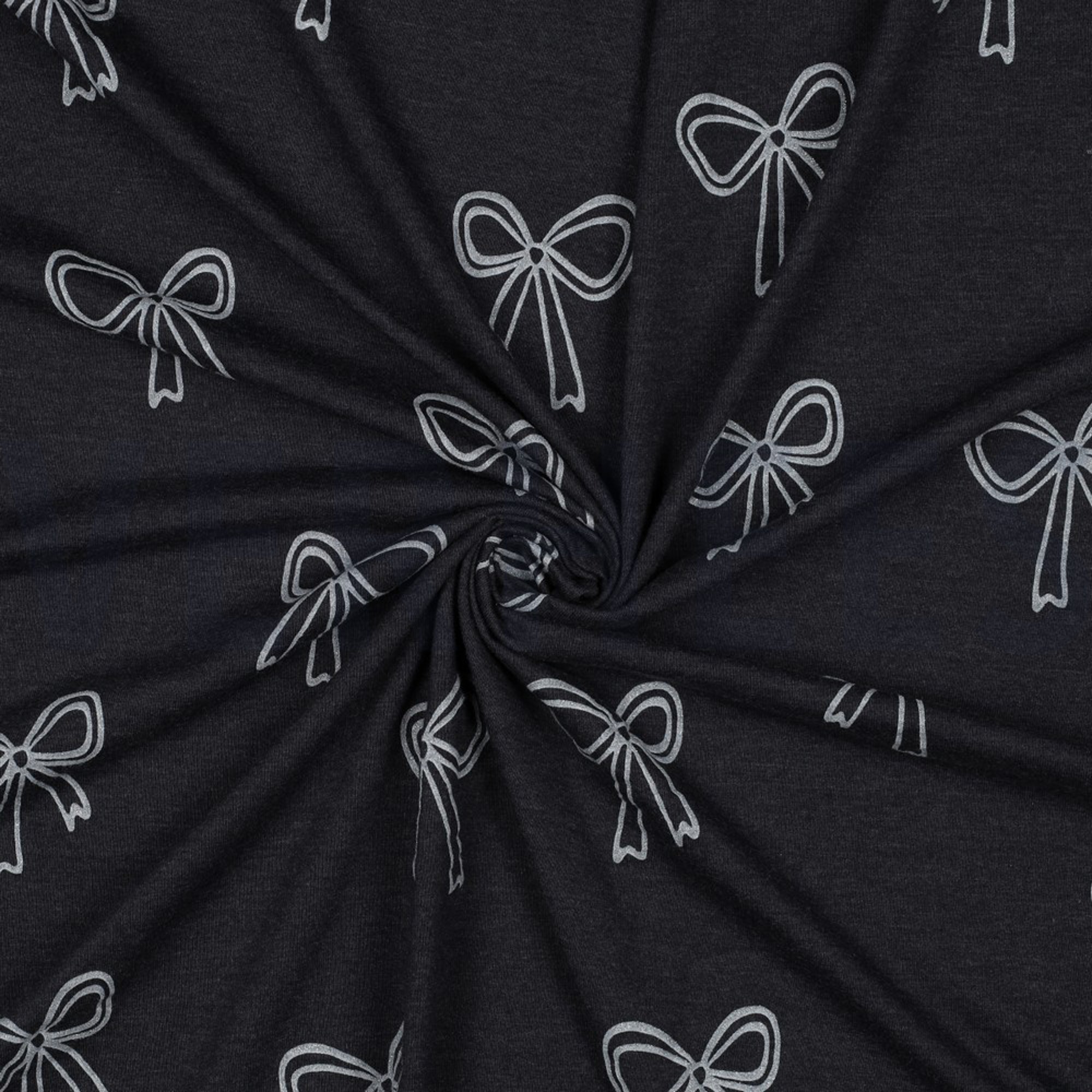 JERSEY MELANGE GLITTER BOWS INDIGO MELANGE (high resolution) #3