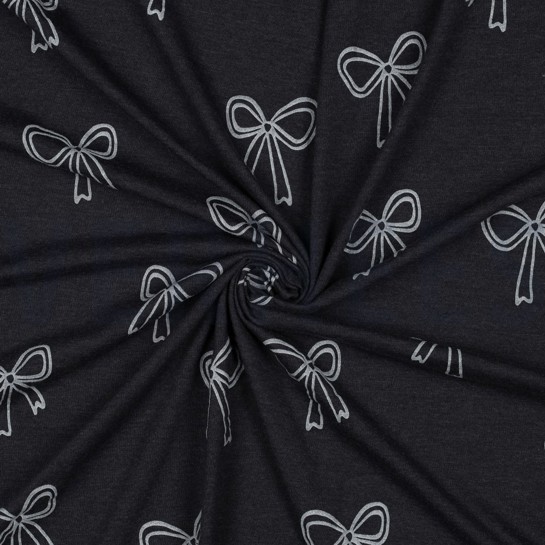 JERSEY MELANGE GLITTER STRIKJES INDIGO GEMÊLEERD #7