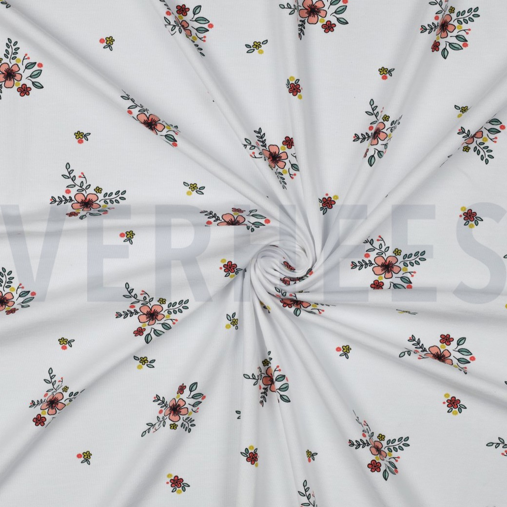 JERSEY GOTS FLOWERS WHITE #3
