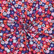 JERSEY FLOWERS BLUE / RED (thumbnail) #3