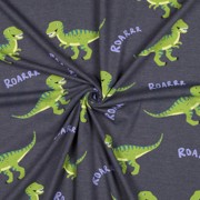 JERSEY MELANGE DINOSAURS INDIGO MELANGE (thumbnail) #3