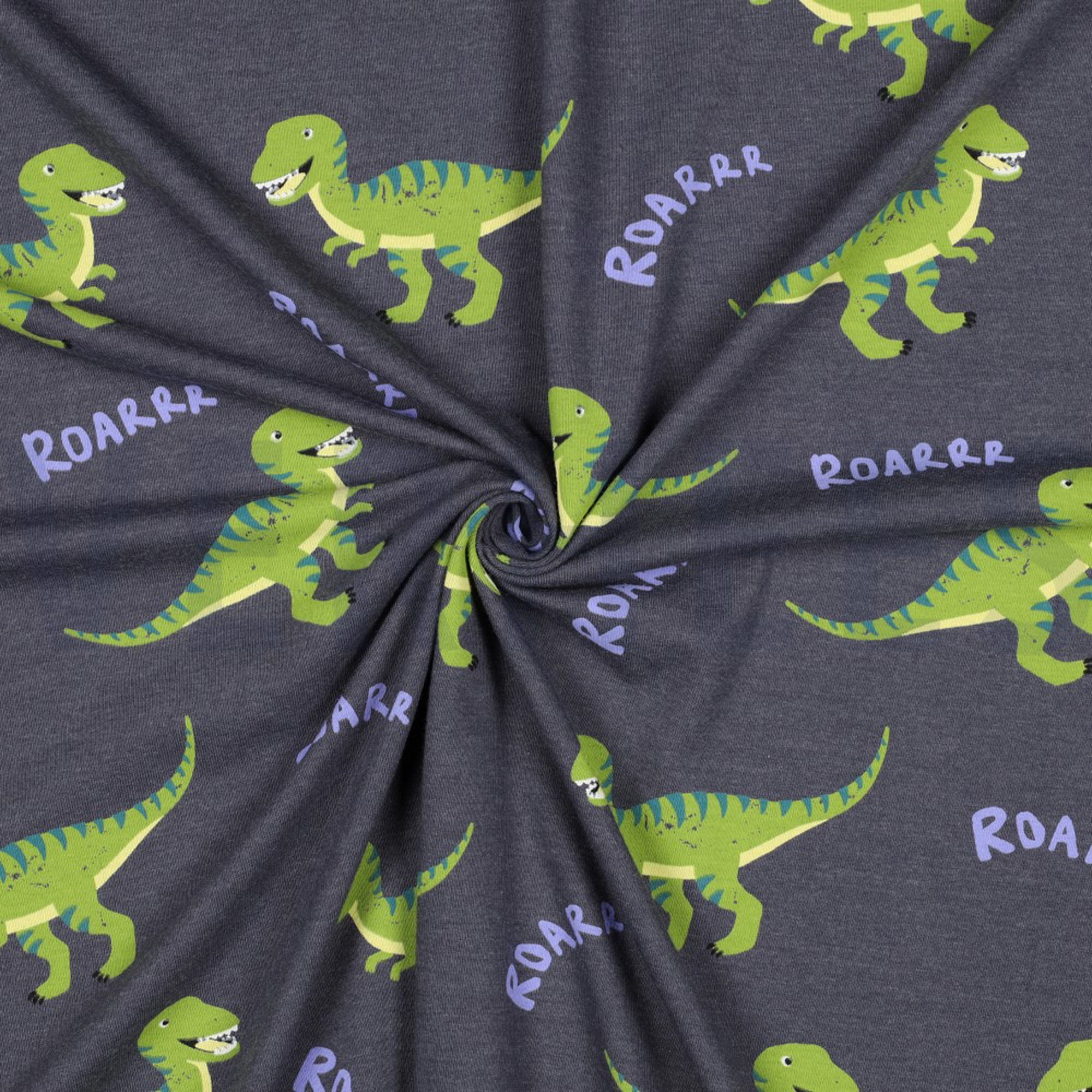 JERSEY MELANGE DINOSAURS INDIGO MELANGE (high resolution) #3